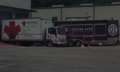i.e. Smart Systems truck at the Texas A&M campus