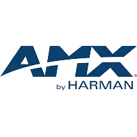 AMX by Harman logo - a company that provide audio/visual control systems