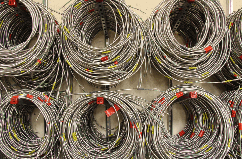 copper and fiber optic wiring