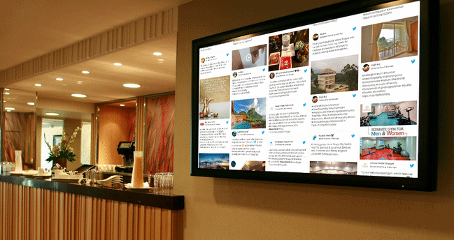 social media hotel 11 Ways Hotel Digital Signage Can Delight Guests